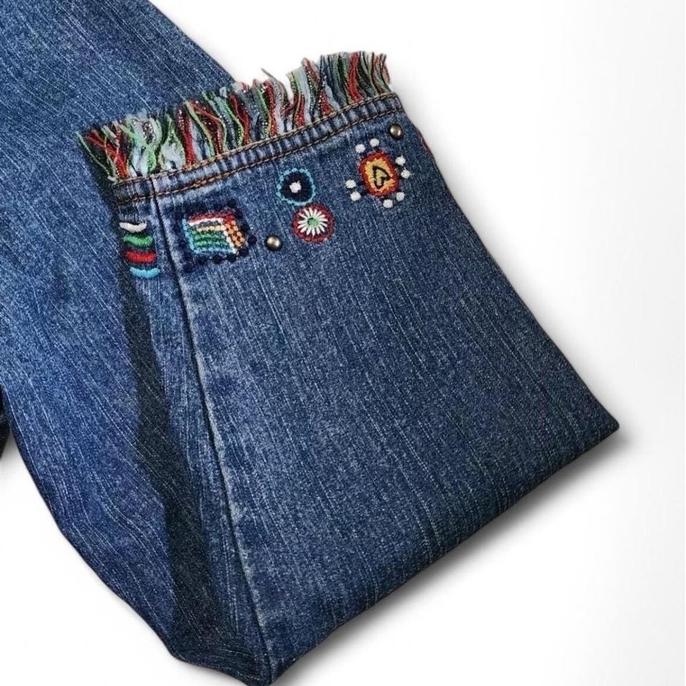 Ruby Rd Blue Jean Jacket with Embroidery - Picture 6 of 7
